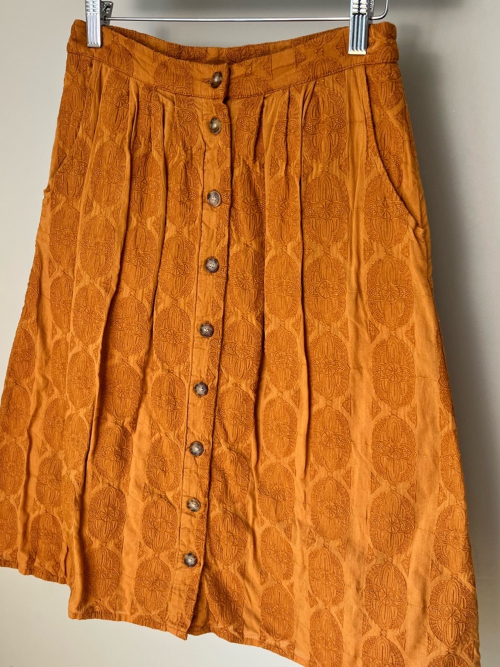 Sézane Button Front Skirt